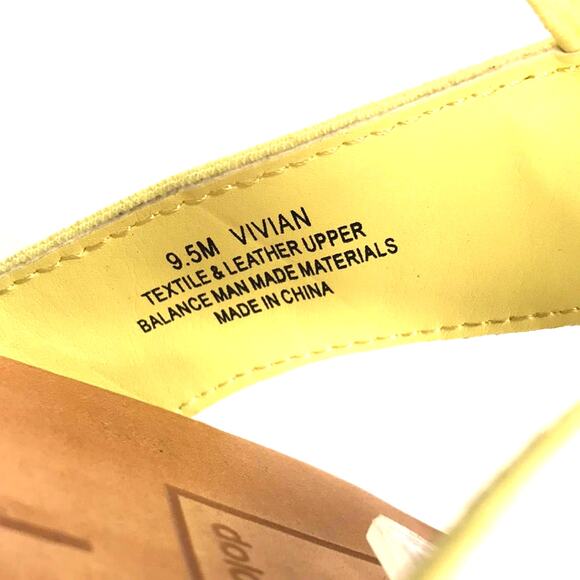 DOLCE VITA X ANTROPOLOGIE VIVIAN LEATHER AND TEXTILE SANDALS WOMENS SIZE 9.5M - Picture 8 of 11